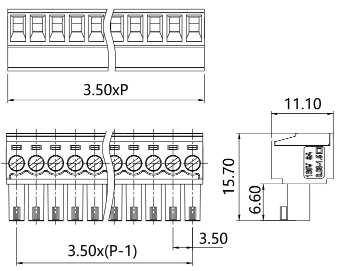 PCB Connector-PlugPG-350(圖1) pg-350圖紙.png