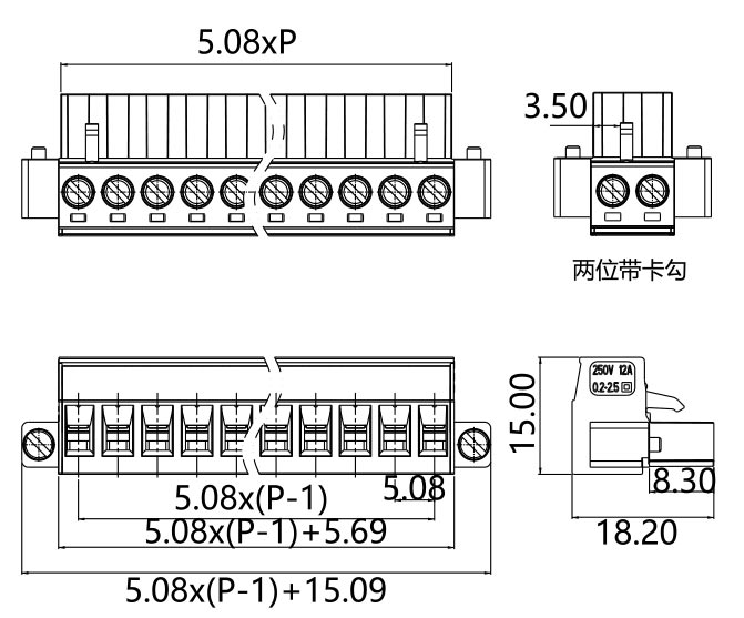 PCB Connector-PlugPGF-508(圖1) pgf-508圖紙.png